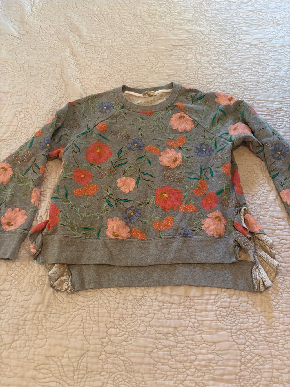 Kate Spade Gray Floral Women's Sweatshirt